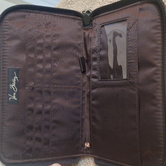 🎁 Vera Bradley Paisley Wristlet Zip Around Wallet - Picture 4 of 4